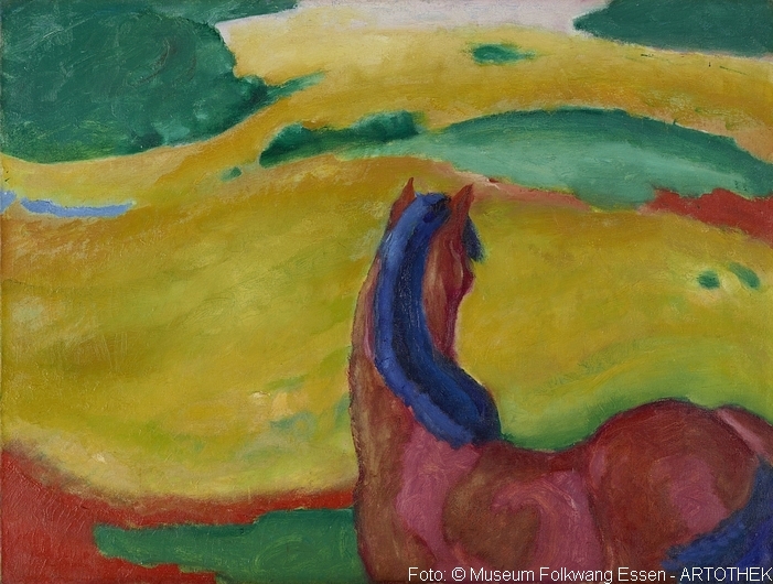 Pferd in Landschaft. 1910