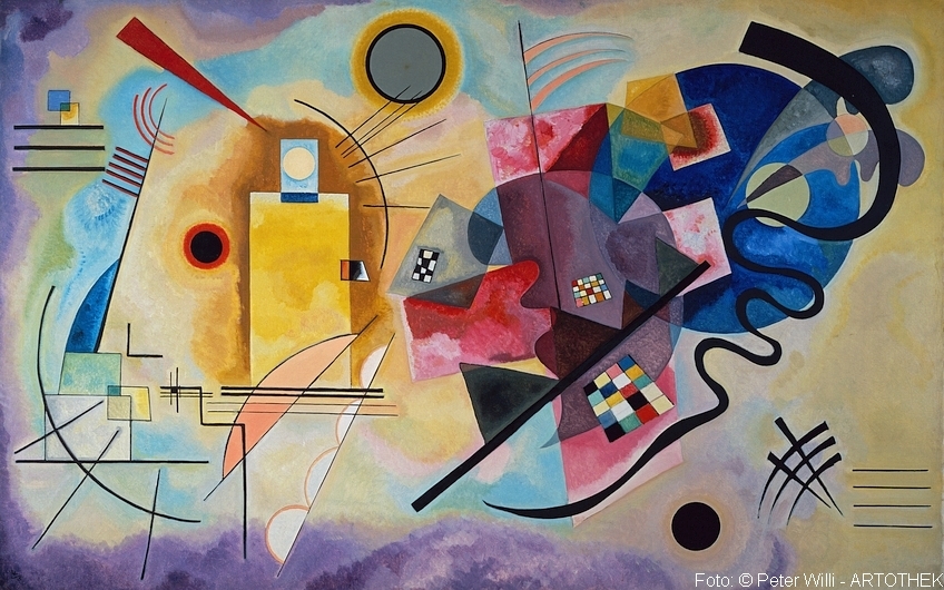 Gelb, rot und blau. 1925