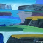 Coast (acrylic on card)