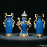 Louis XVI garniture de cheminee, from the collection of Rouille de Boissy (ormolu & Chinese porcelain)