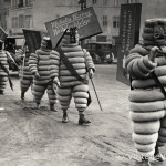 Berlin, Werbung fuer Michelinreifen, 1928