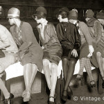 Berlin, Zuschauerinnen bei einem Radrennen im Sportpalast, 1928